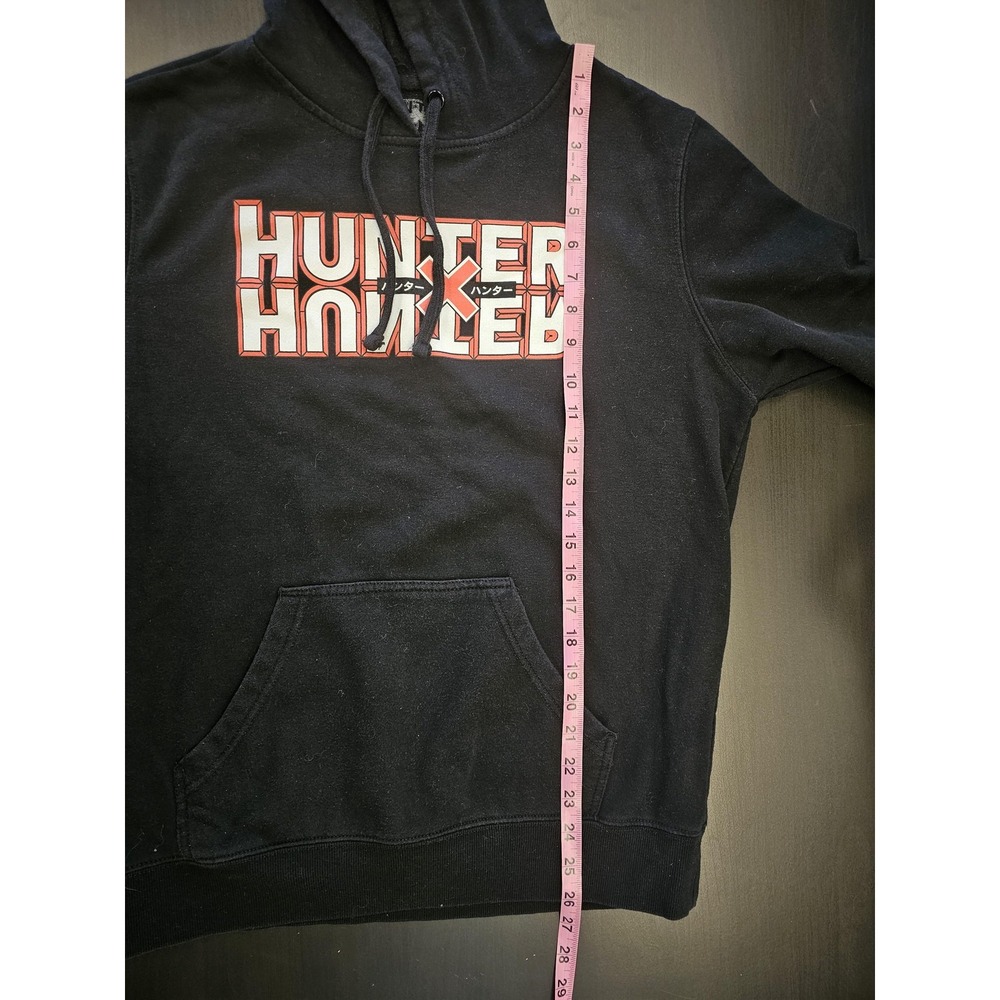 Hunter X Hunter Hoodie Mens Medium Black Anime Logo Graphic Pullover Fleece - Picture 5 of 6